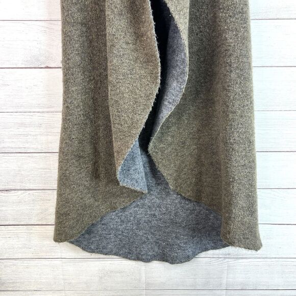 Anthropologie Two-Tone Gray and Brown Cardigan - Picture 7 of 11